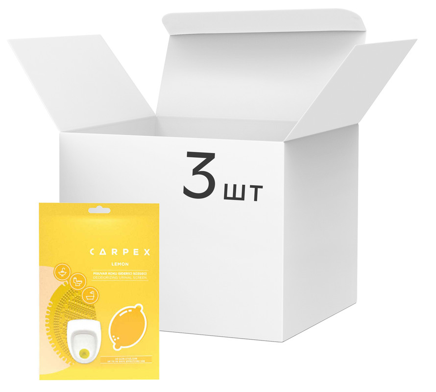 Блок для унітазу CARPEX решітка з ароматом лимона 3 шт(8680751060298)